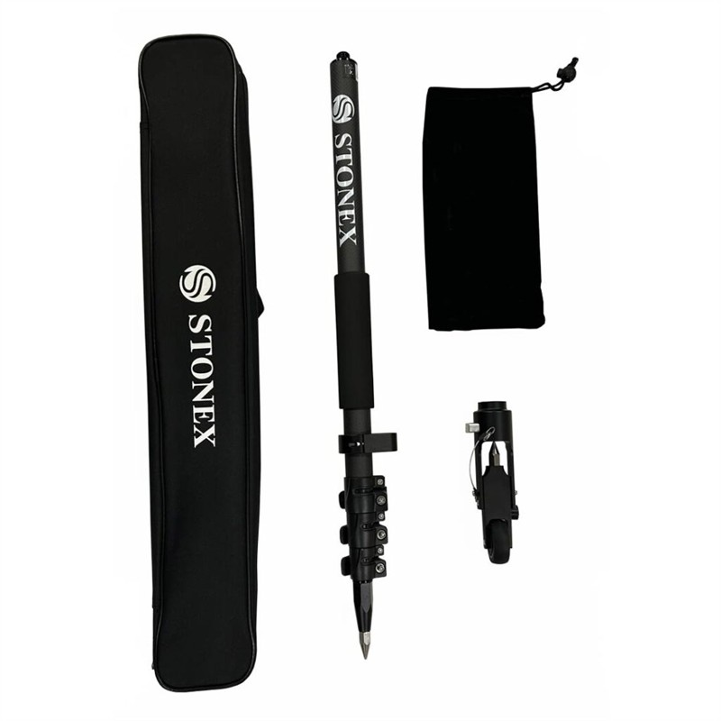 Karbonová vysouvací výtyčka pro GNSS RTK přístroje - 3 sekce - ve složeném stavu 70cm!