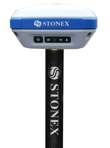 STONEX S800 - použitý GNSS RTK přijímač s kontrolérem S4HII se SW SurvCE (GPS,GLONASS,GALILEO,BEIDOU) - kompletní sada